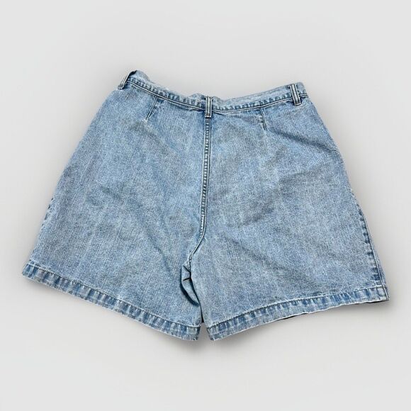 Vtg Northern Reflections Women's High Waisted Mom Denim Shorts Y2K 15/16 Flowers - Picture 2 of 4